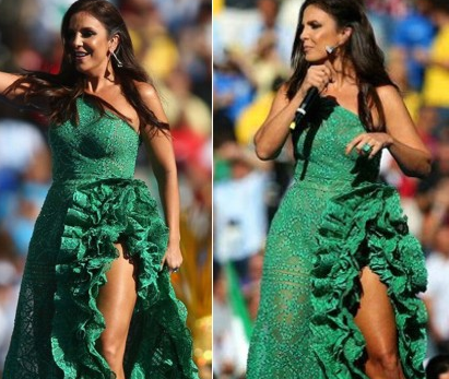 Ivete Sangalo usa vestido com 20 mil cristais