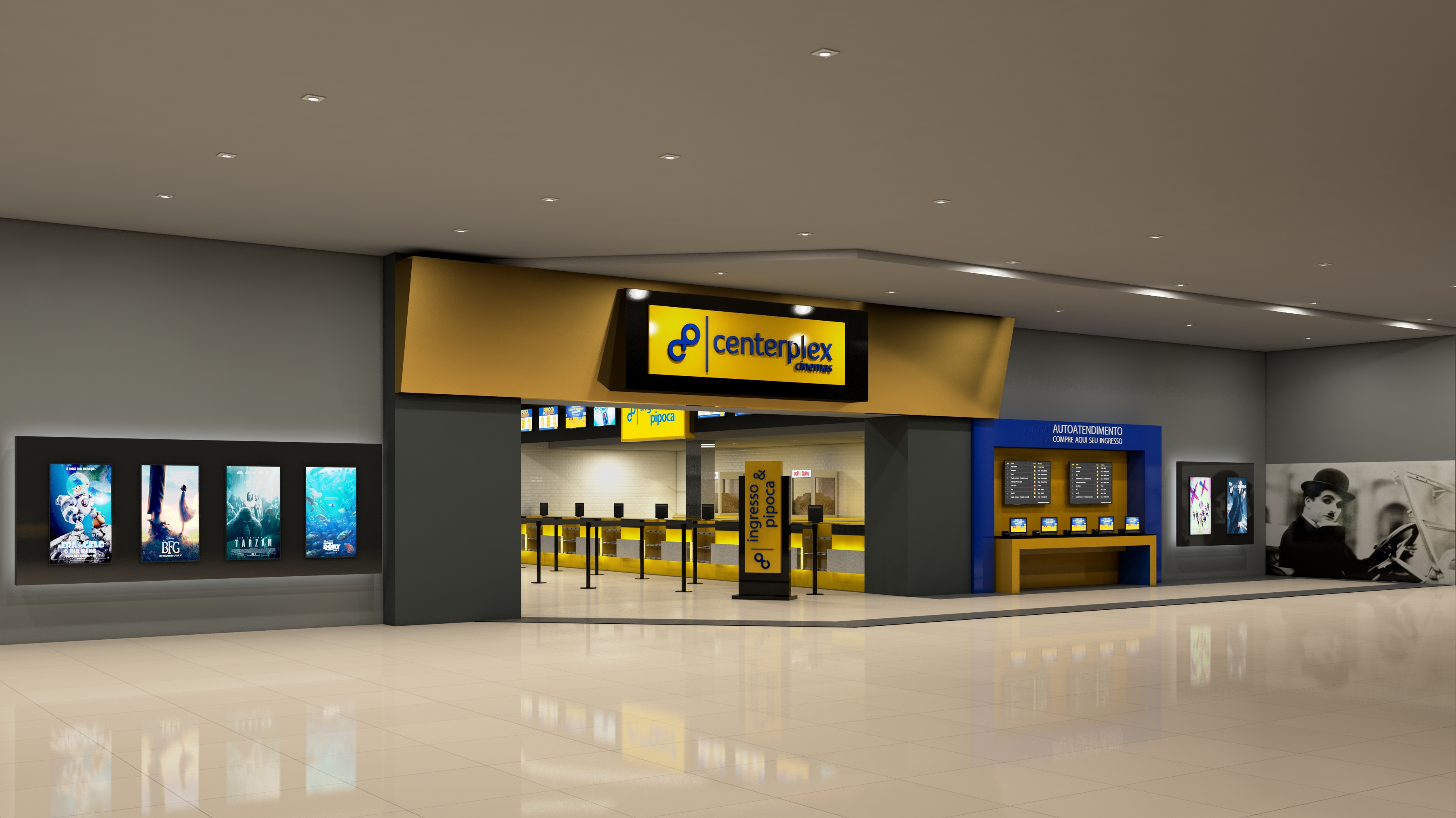 Crianças participam de sessão beneficente no Centerplex Grand Shopping