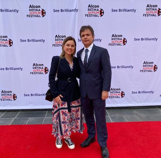 Gyna e André Jucá marcam presença no Alcon Retina 3D Film Festival, em São Francisco