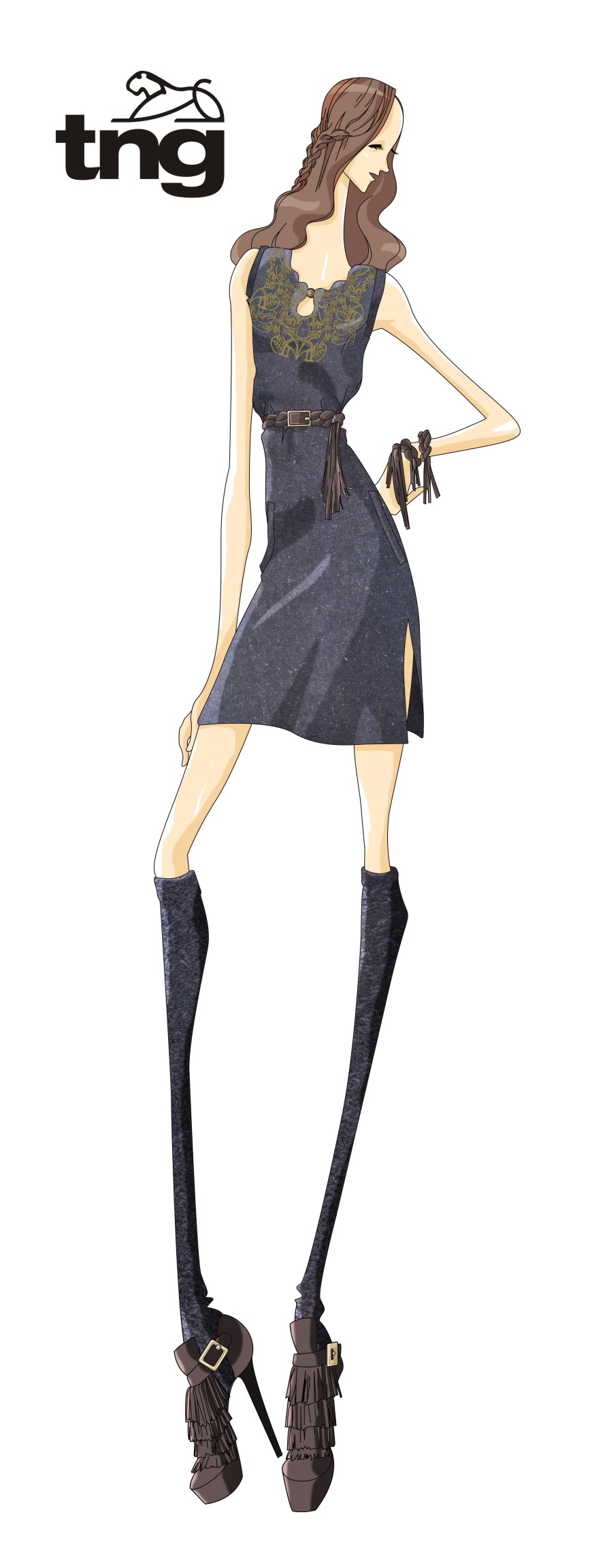 Jeans 100% reciclado e estampado a laser