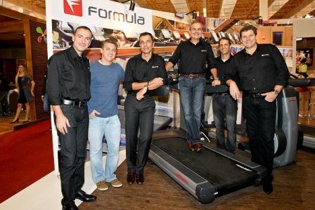 Huck, Diniz e Accioly representaram a Fórmula Academia na ABF Franchising