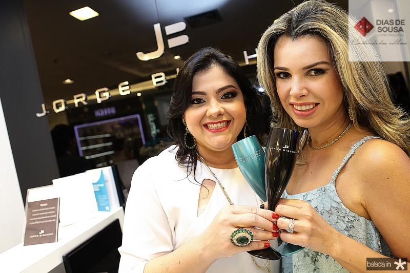 Viviane Almada e Daniele Cordeiro brindam os 6 anos da Jorge Bischoff