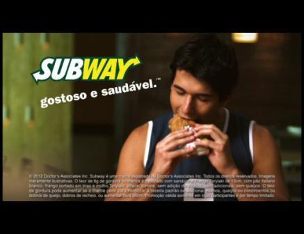 Subway faz campanha publicitária com foco em saúde