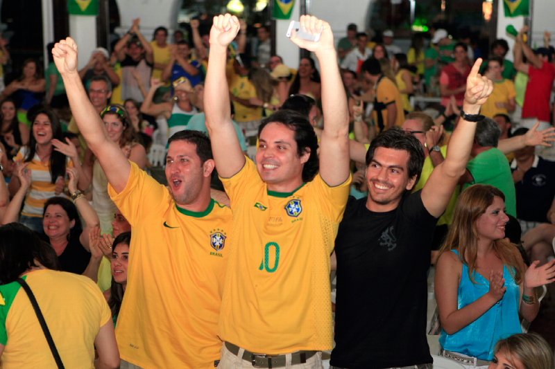 Brasil x México - Copa no Ideal reúne torcida de primeira