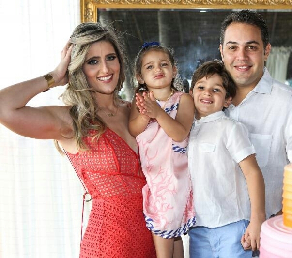 Rebeca Leal e Bruno Bastos preparam o niver de Athina