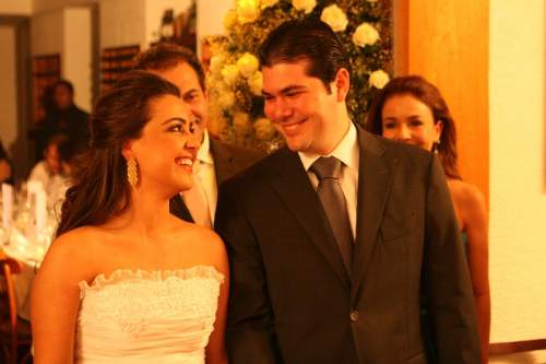 O Grand Cru foi palco do casamento civil de Manuela Cysne e Armando Campos Neto