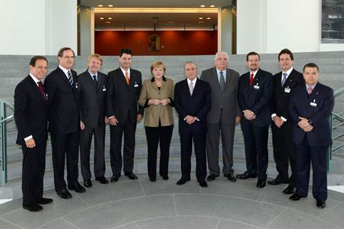 Empresários brasileiros se reúnem com chanceler da Alemanha