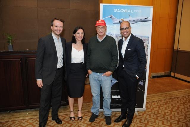 Niki Lauda, tricampeão de F1, encontra VIPs em São Paulo