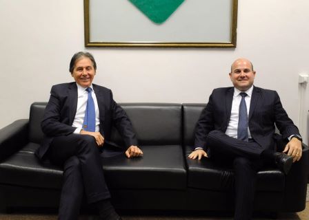 Roberto Cláudio é recebido em audiência por Eunício Oliveira