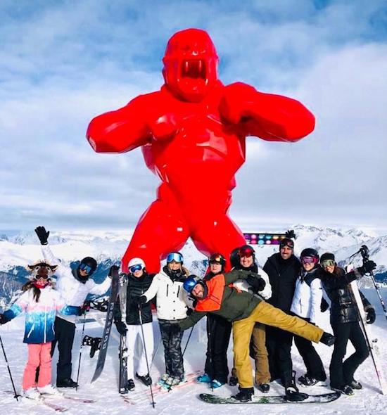 Paula e Silvio Frota curtem a temporada de neve e esqui em Courchevel