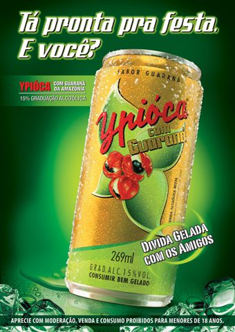 Ypióca com Guaraná em nova embalagem