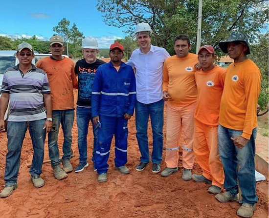 Camilo e Sarto vistoriam andamento de obras no Cariri