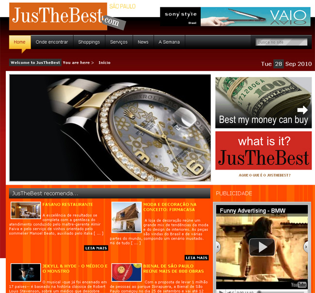 JusTheBest.com reúne o que há de melhor em São Paulo