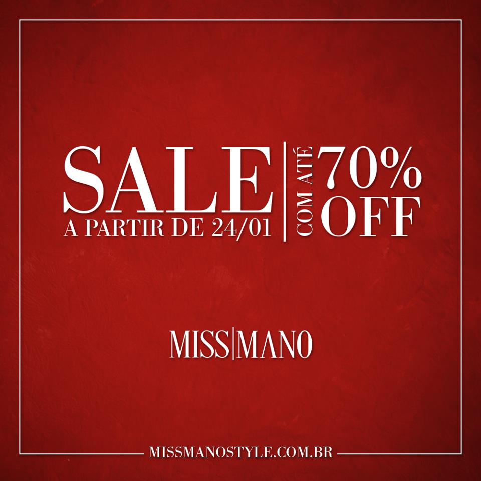 Tem promoção na Miss Mano