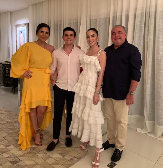 Maria Lúcia Negrão promove jantar especial em torno de Nicole Vasconcelos e Pedro Paulo Carapeba