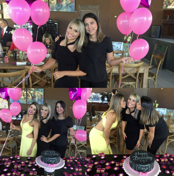 Grazi Nogueira é surpreendida com almoço no Pipo Restaurante