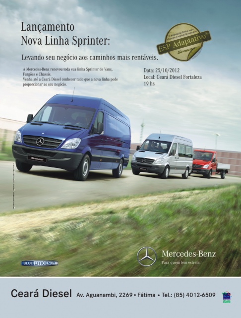 Ceará Diesel apresenta nova linha de Sprinters da Mercedes-Benz
