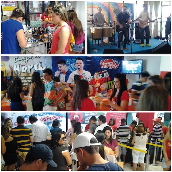 Muita animação na entrega dos abadás  no Marina Park