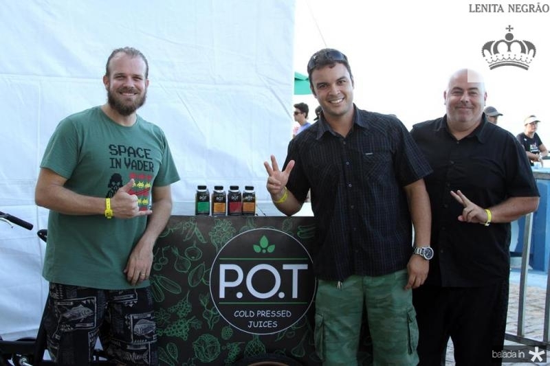 André Laub, David Alvarez e André Altmann inauguram a P.O.T Healthy & Organic Food