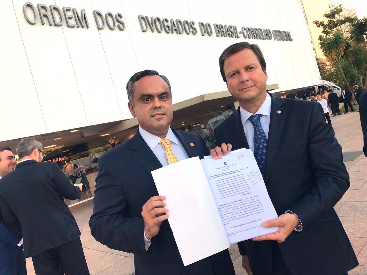 Marcelo Mota participa do protocolo de entrega do pedido de impeachment de Temer