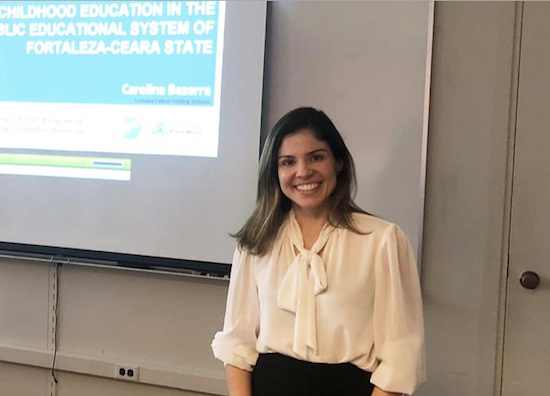 Carol Bezerra apresenta projeto na Columbia University
