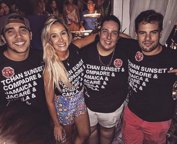 Turma fervida se joga no É O Tchan Sunset