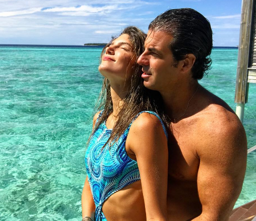 Lou Montenegro e Álvaro Garnero curtem temporada em Maldivas