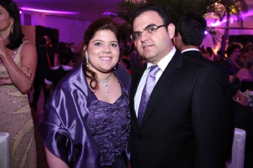 Gisela e Herbert Vieira Jr. batizam a filha Giovanna