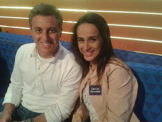 Camilla Revuelta participa do programa de Luciano Huck