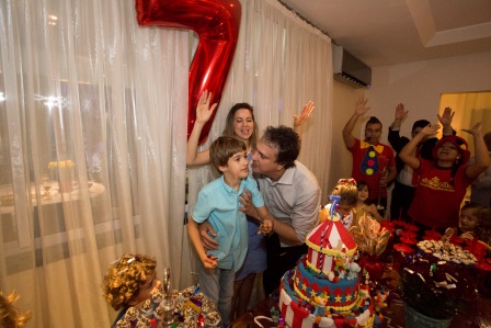 Onélia e Camilo Santana celebram os 7 anos do filho Pedro
