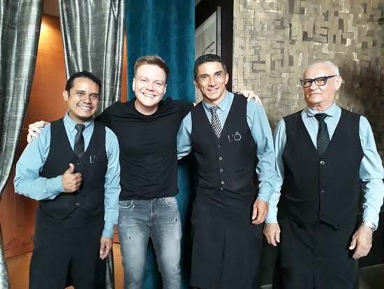 O L’Ô Restaurante foi a escolha de Michel Teló em sua passagem por Fortaleza