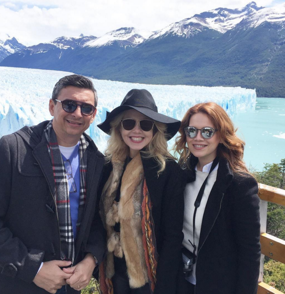 Branca e Racine Mourão aproveitam o fim de ano em El Calafate