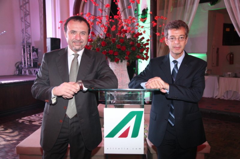 Alitalia pilotou o coquetel de lançamento do voo Fortaleza-Roma