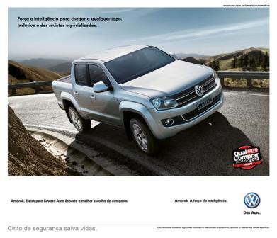 Amarok mais uma vez eleita a melhor picape do segmento