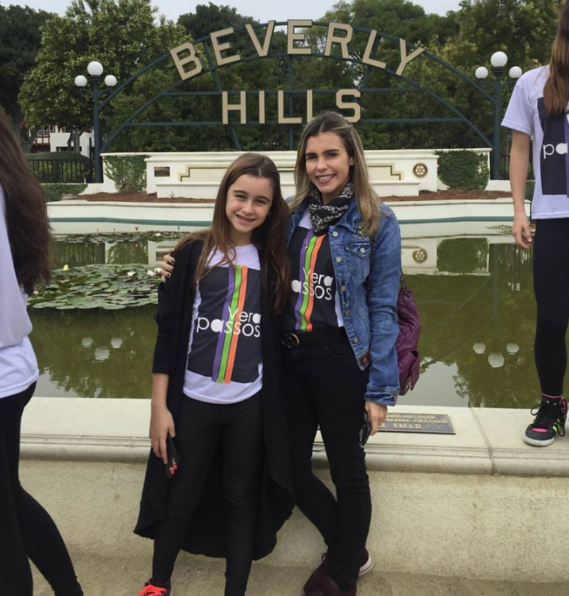 Liliana e Laurinha Diniz desembarcam na Califórnia