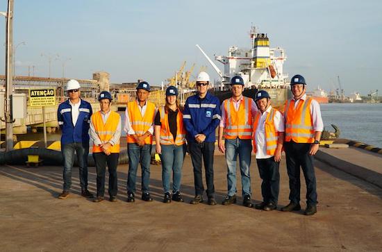 Eduardo Diogo acompanha os trabalhos no Porto de Itaqui, no Maranhão