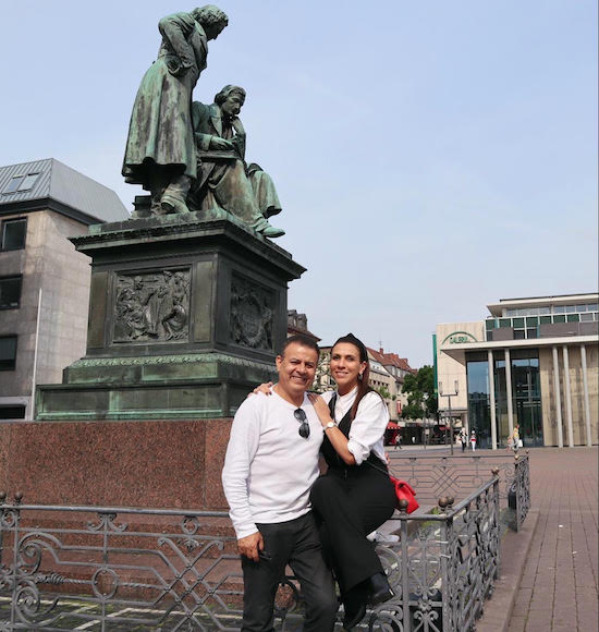 Samara e Valdir Fernandes estão na Alemanha seguindo a rota dos contos de fadas