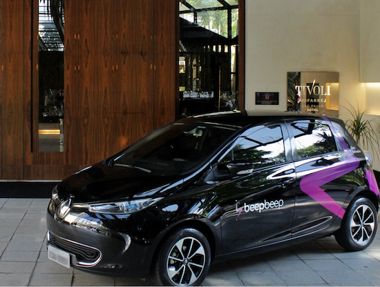 Tivoli Mofarrej apoia compartilhamento de carros elétricos por minuto