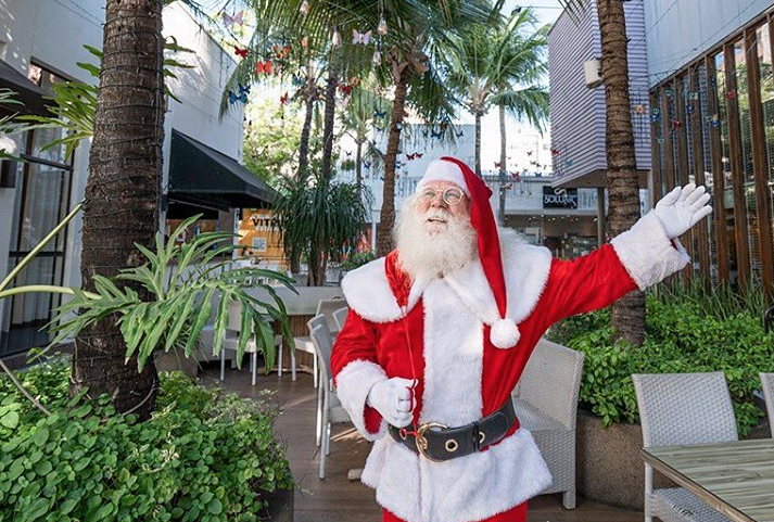 Jardins Open Mall abre a temporada de fim de ano com a presença do Papai Noel