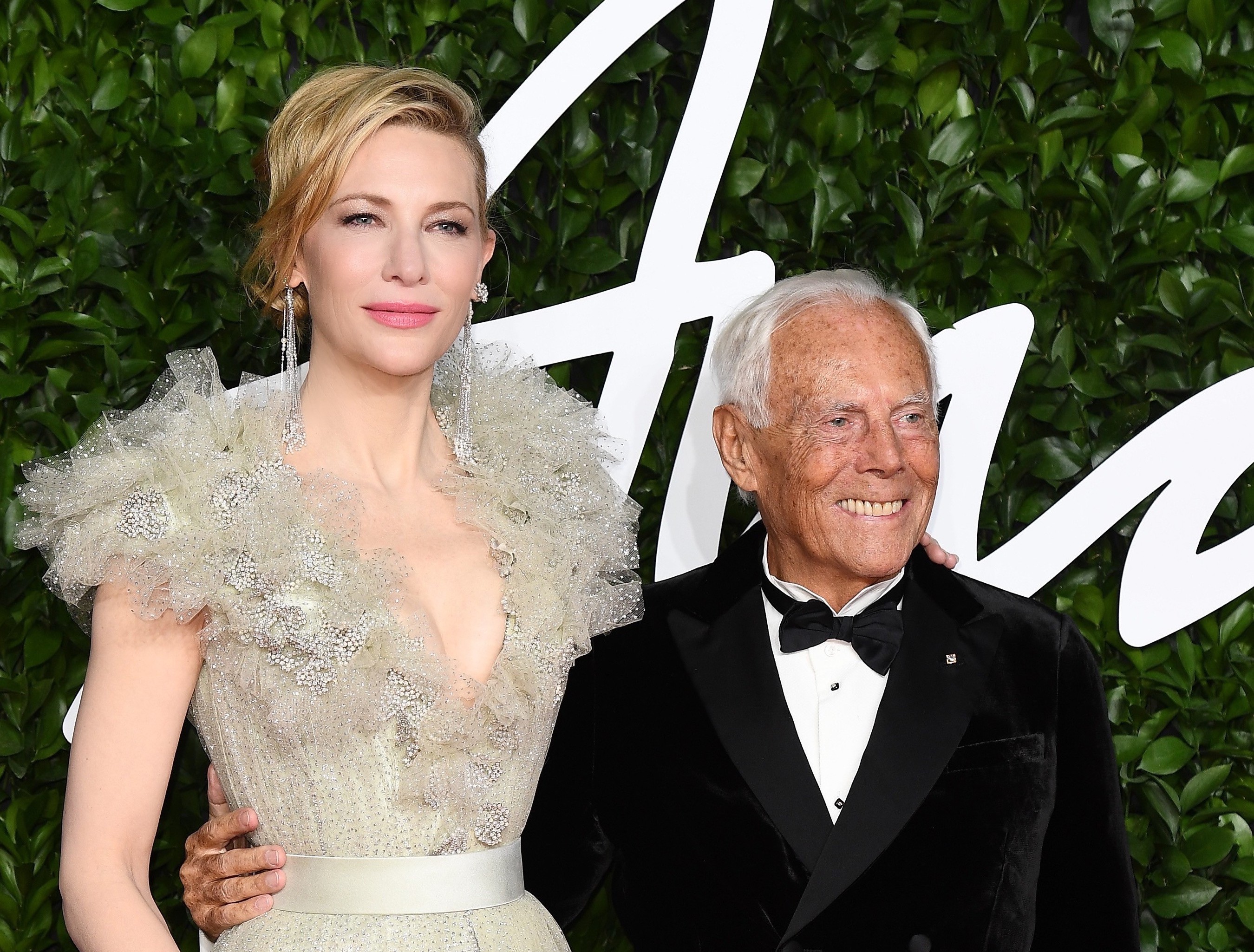 Giorgio Armani recebe homenagem durante o British Fashion Awards 2019