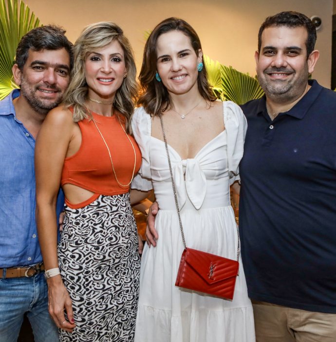 Marcelo e Bianca Franco, Ediane e Claudio Câmara