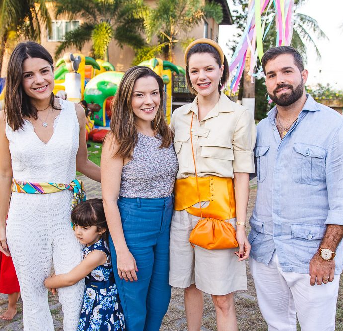 Priscila Becco, Carol Sampaio, Paulinha Sampaio E Felipe Rocha