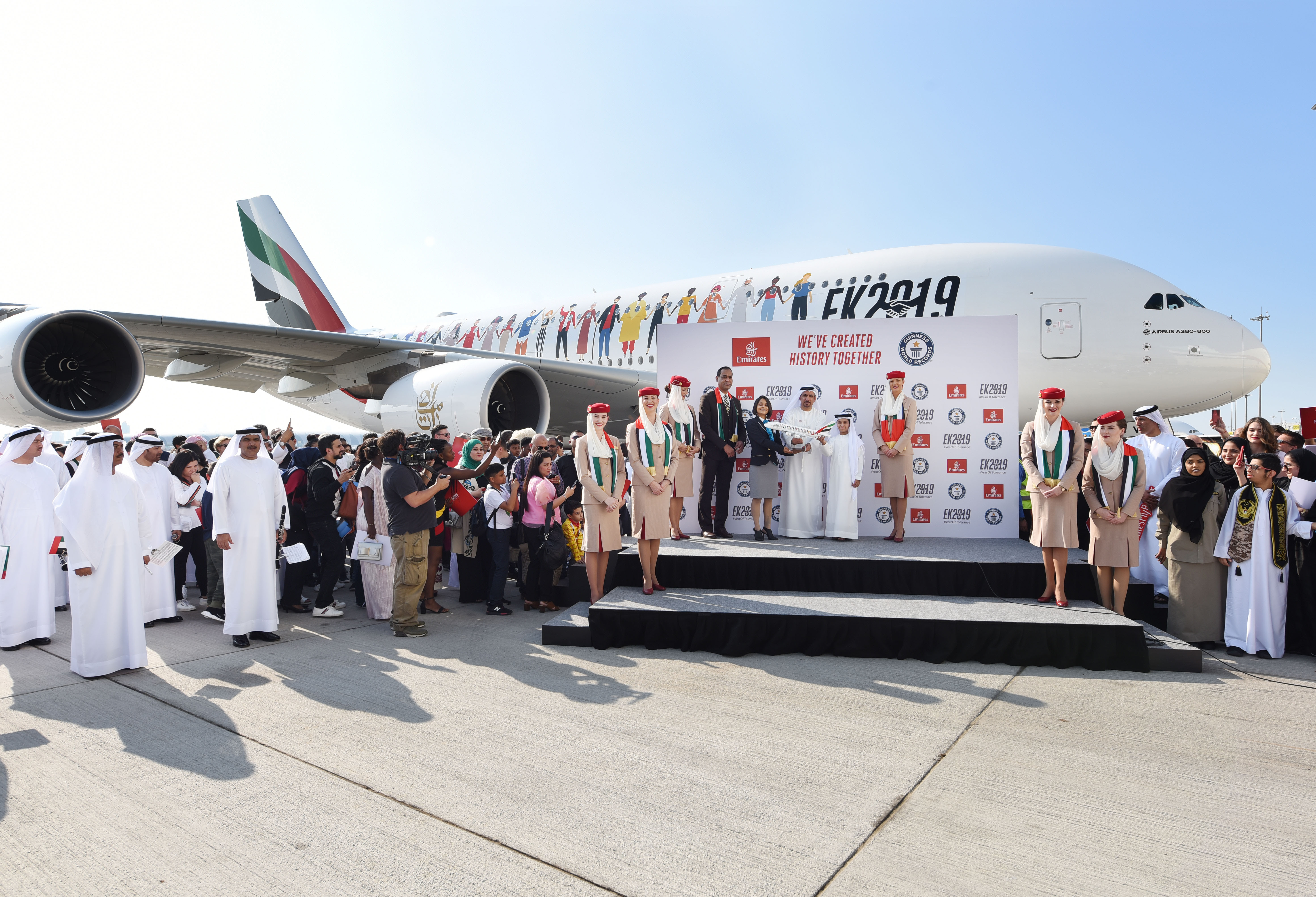 Emirates faz história no voo EK2019 e entra para o Guinness World Records