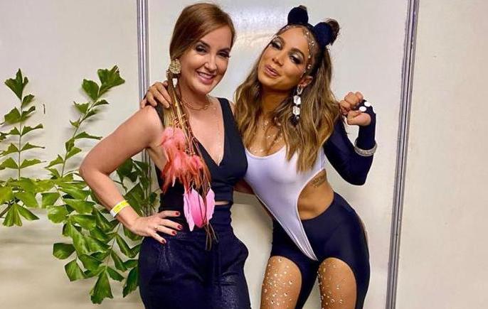 Kaline Ferraz prestigia ensaio de Carnaval da Anitta em Salvador