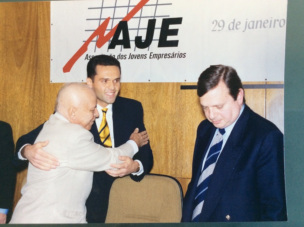 1998 Com Os Então Prefeito Juraci Magalhães E O Governador Tasso Jereissati, Na Posse Da Aje Fortaleza