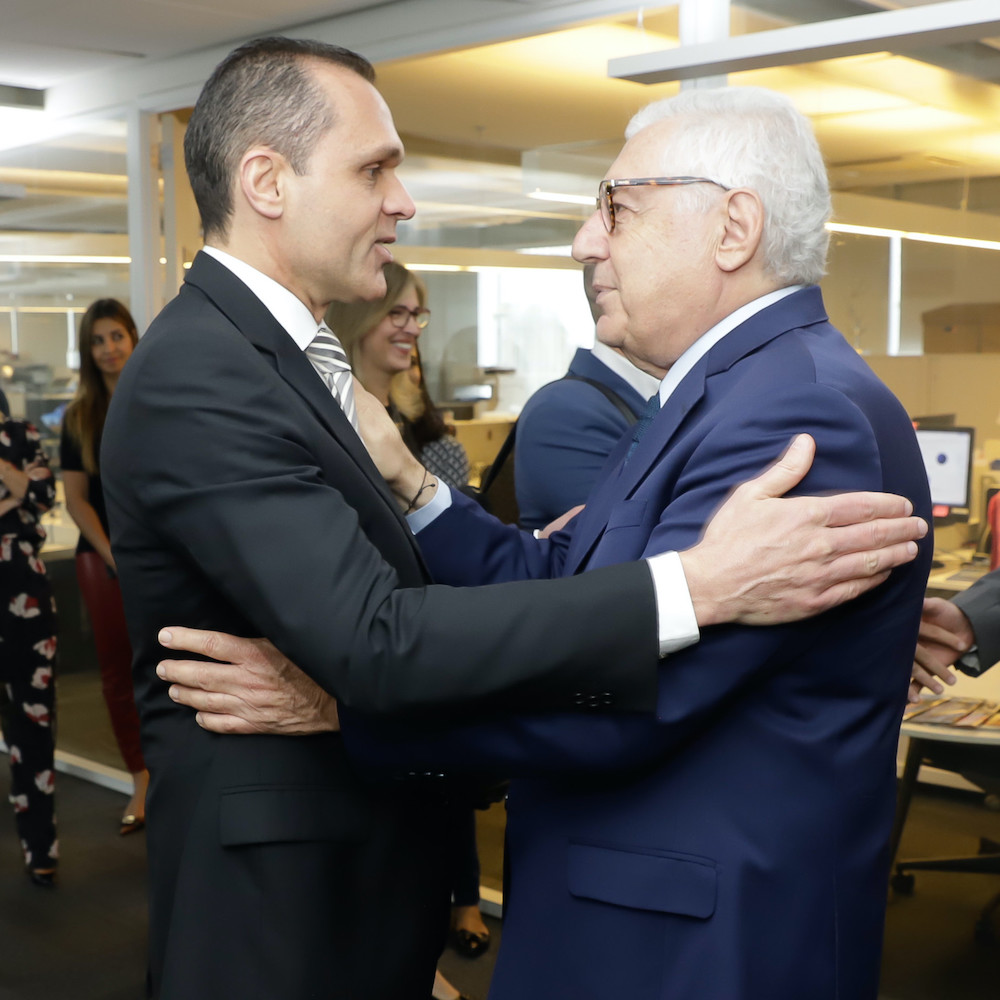 A Com O Assessor Especial Do Ministro Paulo Guedes, O En Ministro Guilherme Afif Domingos, Em Reunião Na Sede Do Sebrae Nacional, Em Brasilia Df