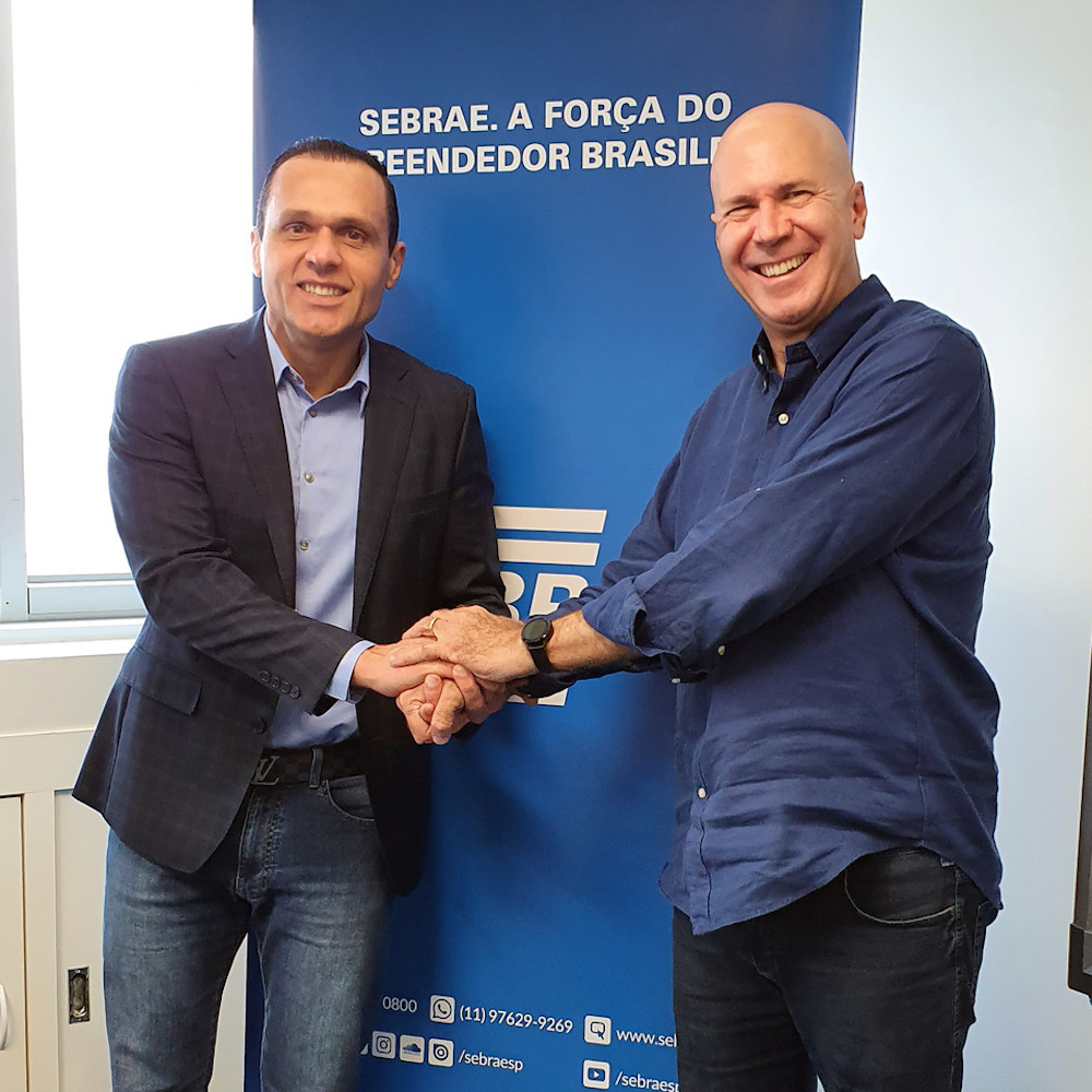 A Com O Empresário Wilson Poit, Também Diretor Superintendente Do Sebrae Sp, Em Reunião Da Sede Do Sebrae Em São Paulo