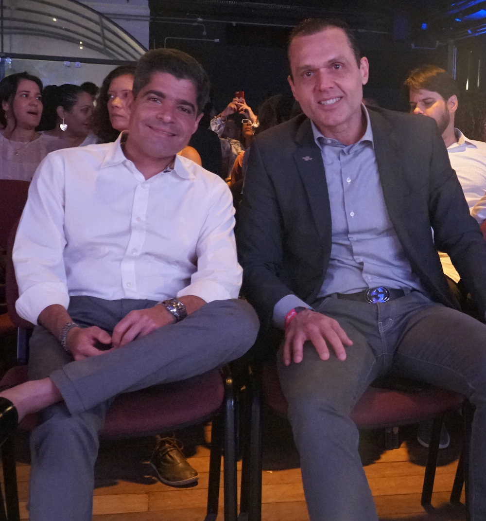 A Com O Prefeito Da Salvador E Presidente Do Dem, Acm Neto, Durante Evento Em Salvador Onde Ambos Foram Palestrantes Em 2019