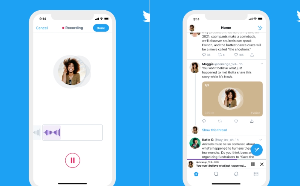 Nova função passa a permitir mensagens de áudio no Twitter