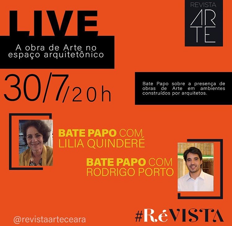 Live da Revista Arte aborda uso de obras em espaços arquitetônicos